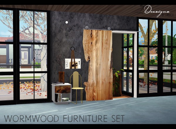  Sims 4 Designs: Wormwood Furniture Set