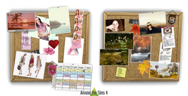  Around The Sims 4: Customize your pinboard/corkboard!