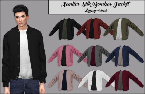  LumySims: Semller Silk Bomber Jacket