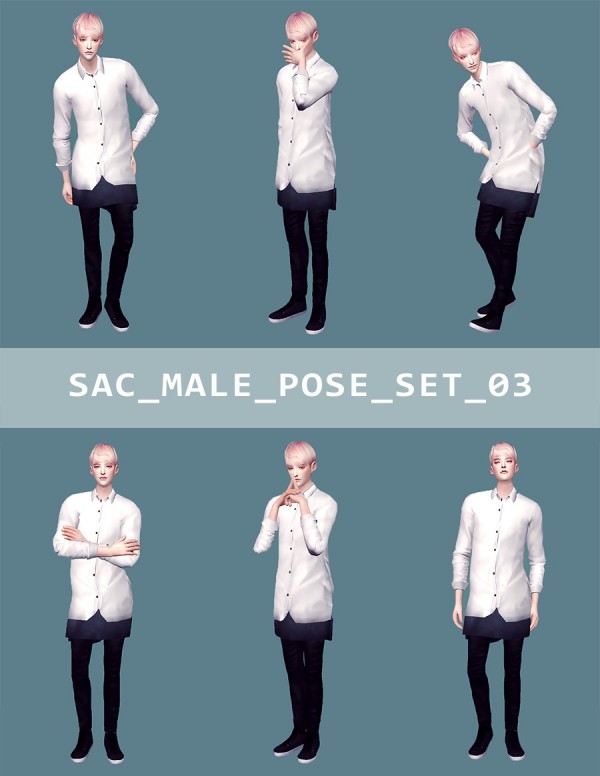 S-SAC: SAC male pose set 03 • Sims 4 Downloads