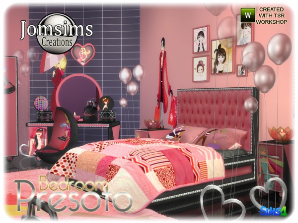  The Sims Resource: Presoto bedroom girly by jomsims