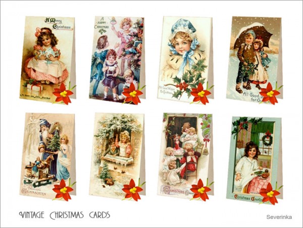  Sims by Severinka: Vintage Christmas cards
