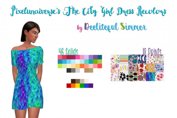  Deelitefulsimmer: The City Girl dress recolor