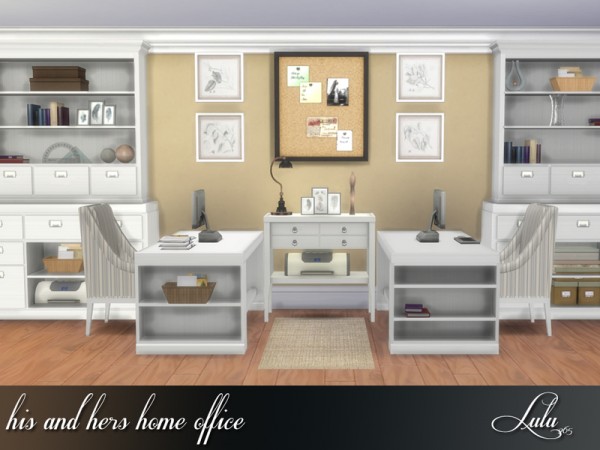  The Sims Resource: His and Hers Home Office by Lulu265