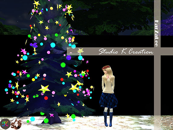  Studio K Creation: Christmas tree with decor light set