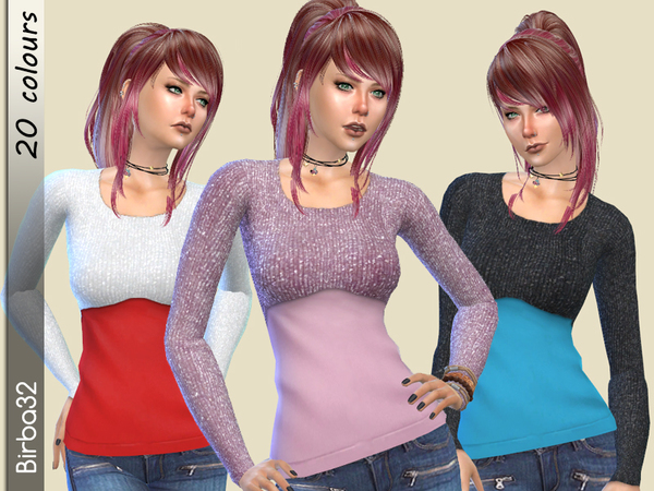  The Sims Resource: Double sweater Birba32