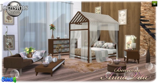  Jom Sims Creations: Anna Vita bedroom