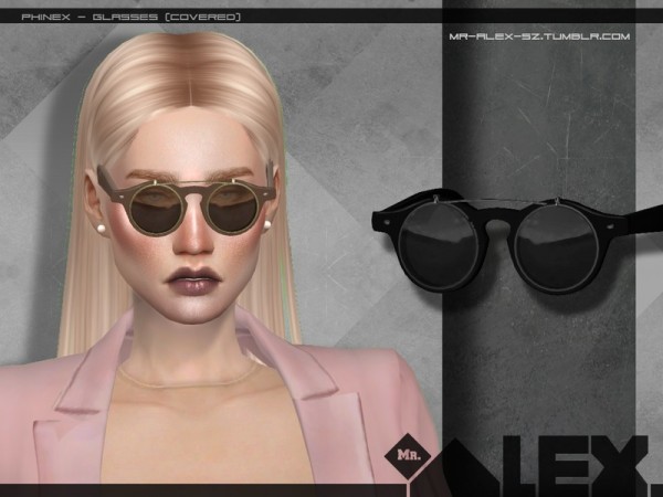  The Sims Resource: Phinex glasses   3 versions