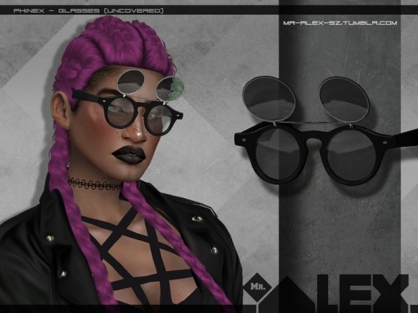  The Sims Resource: Phinex glasses   3 versions