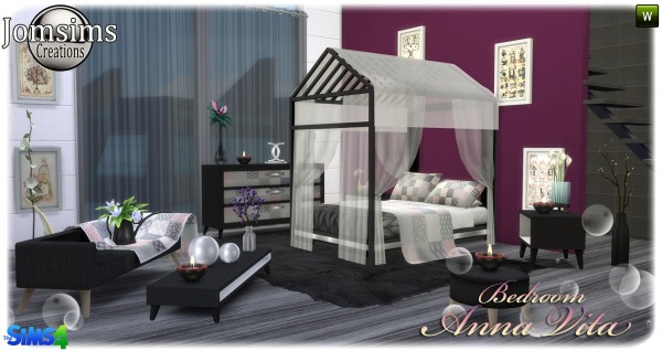  Jom Sims Creations: Anna Vita bedroom