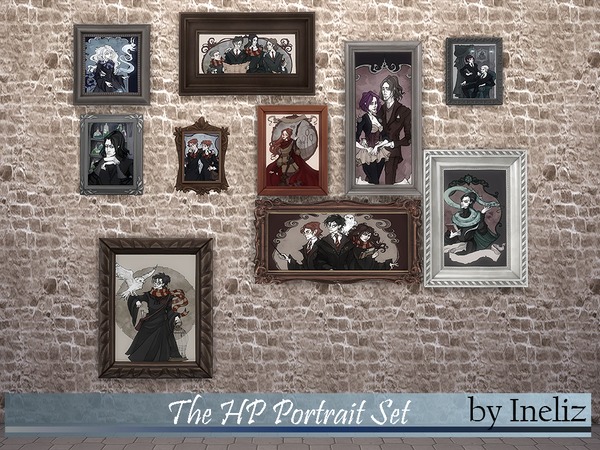  The Sims Resource: The HP Portrait Set by Ineliz