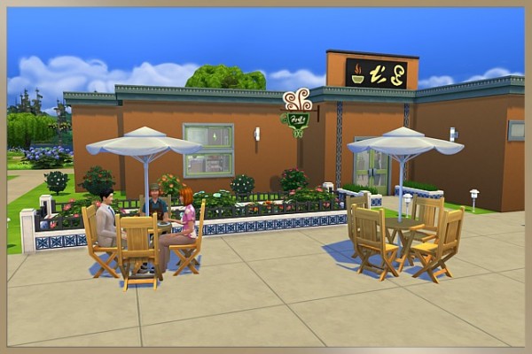 Blackys Sims 4 Zoo: City Cafe by Cappu