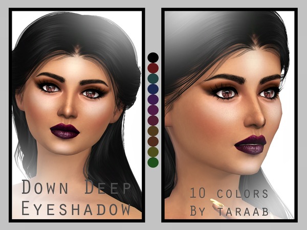  The Sims Resource: Down Deep Eyeshadow by taraab