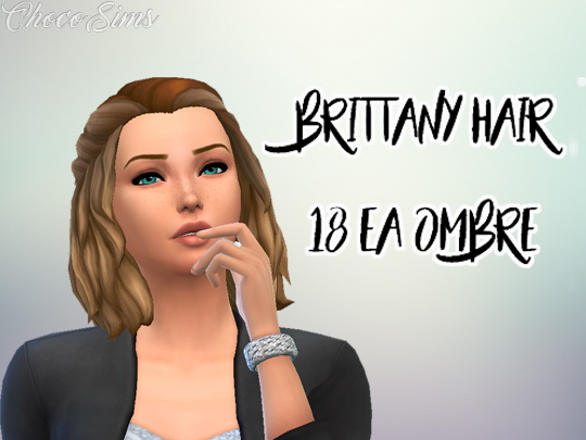  Choco Sims: Brittany hair recolor
