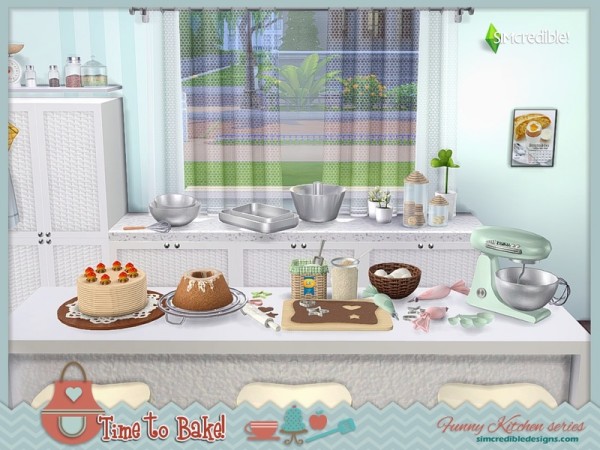  The Sims Resource: Funny kitchen series   Time to bake by SIMcredible