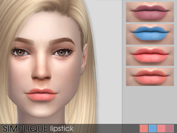  The Sims Resource: Simplique Lips by crystlsims