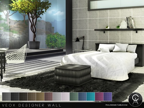  The Sims Resource: VEOX Designer Wall by Pralinesims