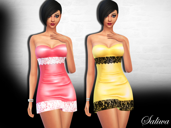  The Sims Resource: Diana Dress by Saliwa