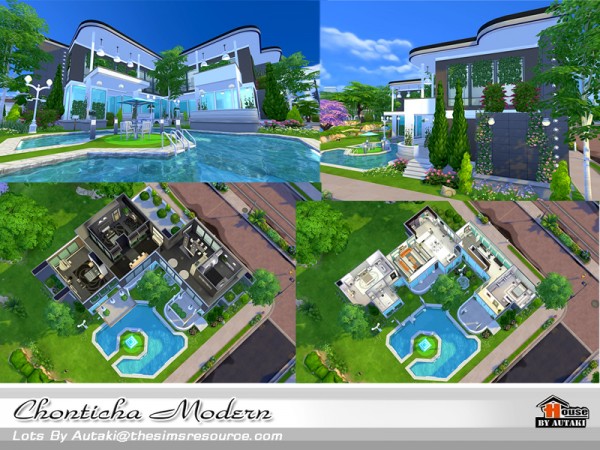  The Sims Resource: Chonticha Modern house by Autaki