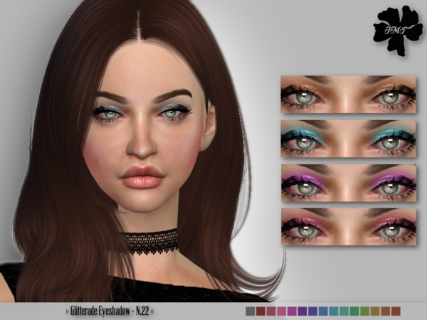  The Sims Resource: Glitterade Eyeshadow by Izzie McFire