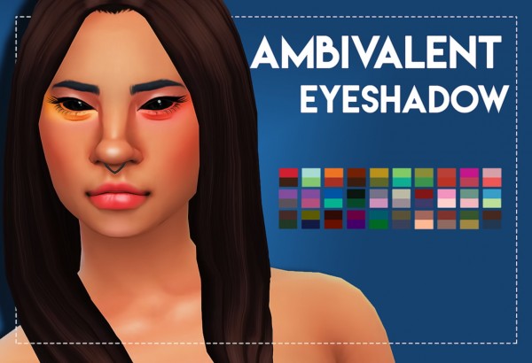  Simsworkshop: Ambivalent Eyeshadow by  Weepingsimmer