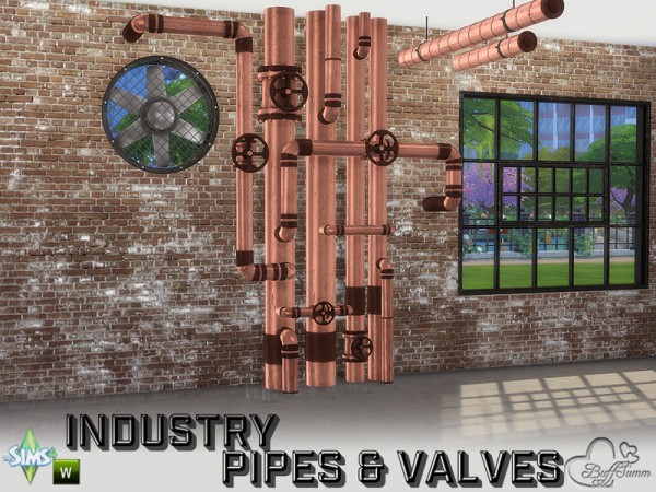  The Sims Resource: Industry Pipes & Valves by BuffSumm