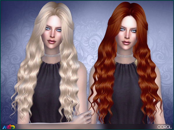  The Sims Resource: Anto Coral hairstyle