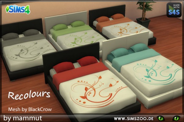  Blackys Sims 4 Zoo: Simpleand Clean Floral bedding by mammut