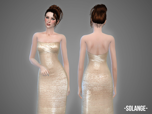  The Sims Resource: Solange gown by April