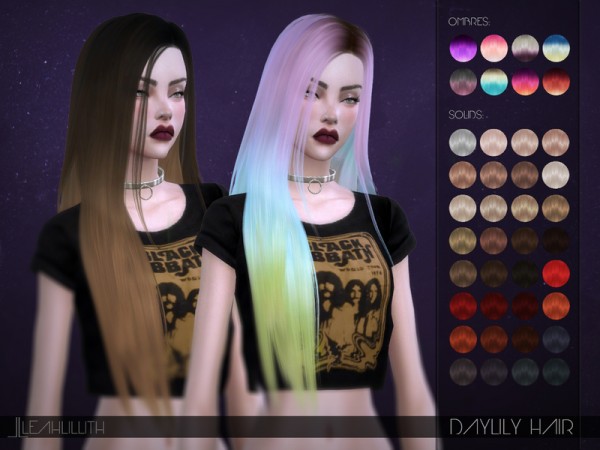  The Sims Resource: LeahLillith Daylily Hair