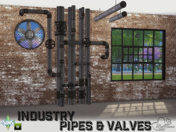  The Sims Resource: Industry Pipes & Valves by BuffSumm
