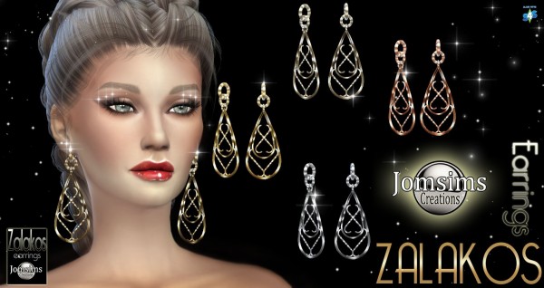  Jom Sims Creations: Zalakos earrings