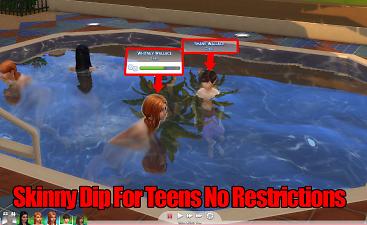  Mod The Sims: Simstopics Skinny Dip For Teens No Restrictions by devilgurl