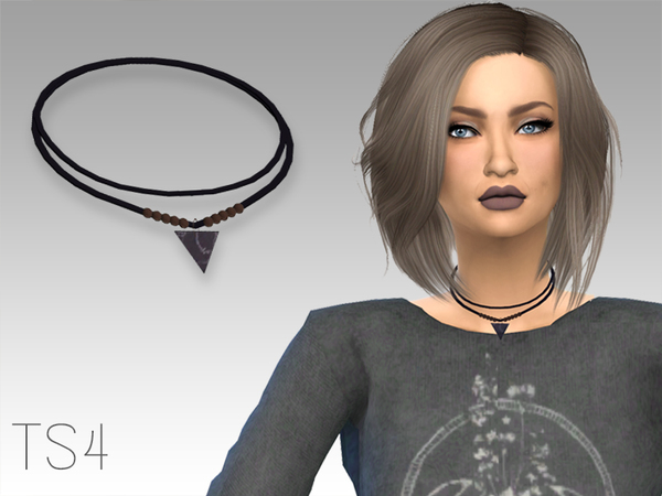  The Sims Resource: Marble choker by Grafity Sims