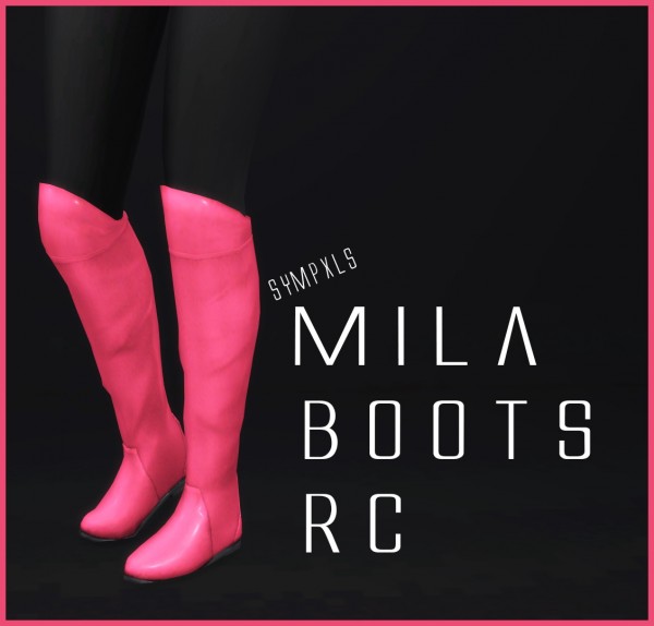  Simsworkshop: Mila Boots by Sympxls