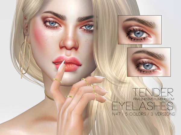  The Sims Resource: Tender Eyelashes N47 by Pralinesims