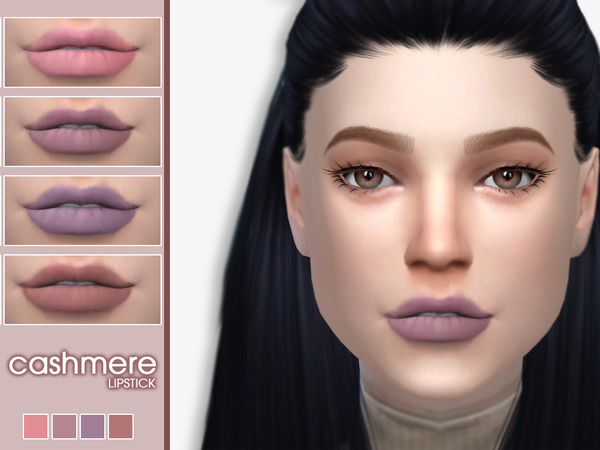  The Sims Resource: Cashmere lipstick by Crystlsims