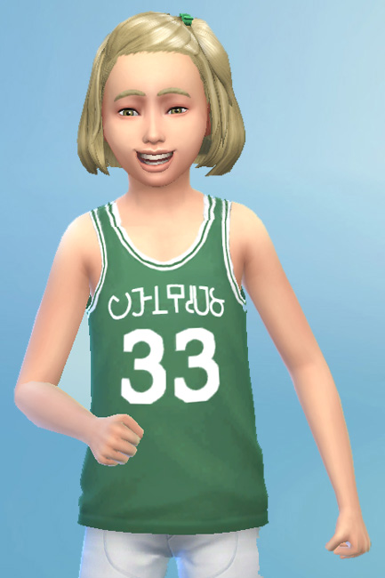  Blackys Sims 4 Zoo: Basketball shirt for kids bymammut
