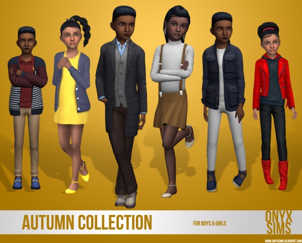  Onyx Sims: Kids autumn collection