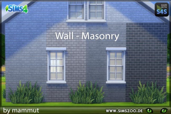  Blackys Sims 4 Zoo: Walls Brick 2 by Mammut