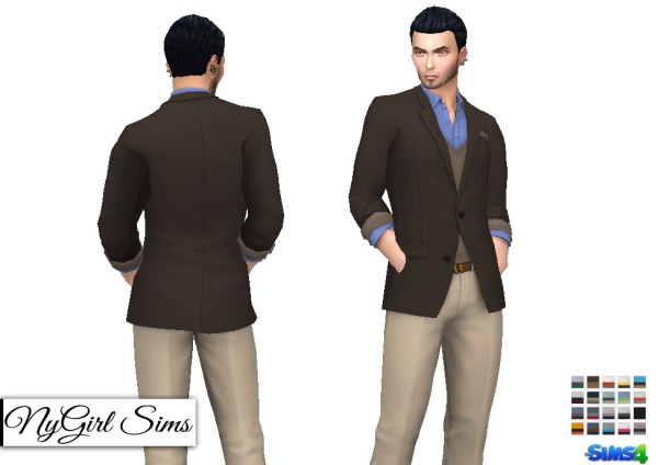  NY Girl Sims: Fitted Suit with Sweater
