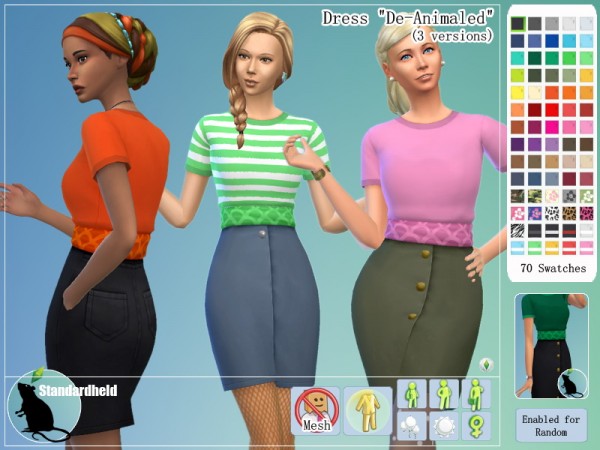  Simsworkshop: Dress De Animaled by Standardheld