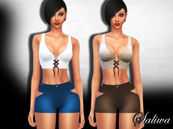  The Sims Resource: Sunshine Outfit by Saliwa