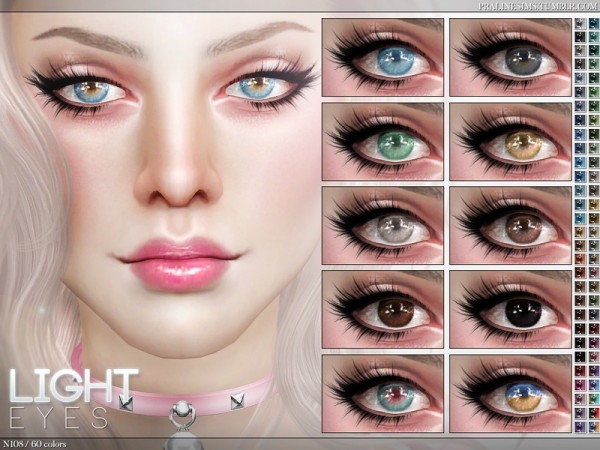  The Sims Resource: Light Eyes N108 by Pralinesims