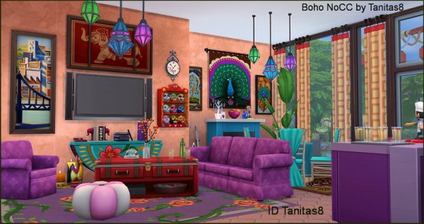  Tanitas Sims: Boho house