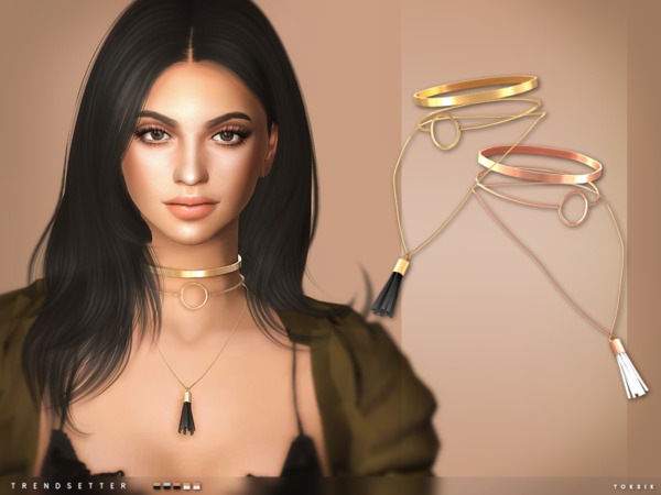  The Sims Resource: Trendsetter Necklace by toksik