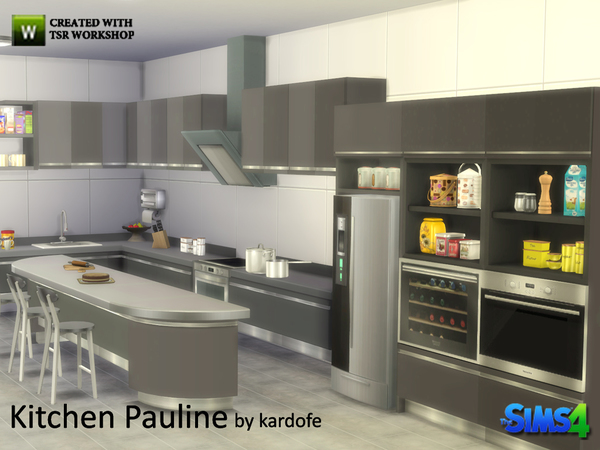  The Sims Resource: Kitchen Pauline by Kardofe