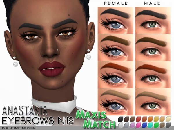 the sims 4 maxis match eyebrows cc