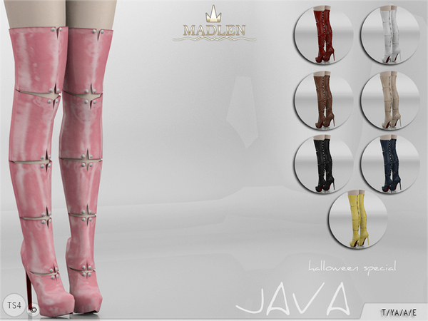  The Sims Resource: Madlen Java Boots by MJ95
