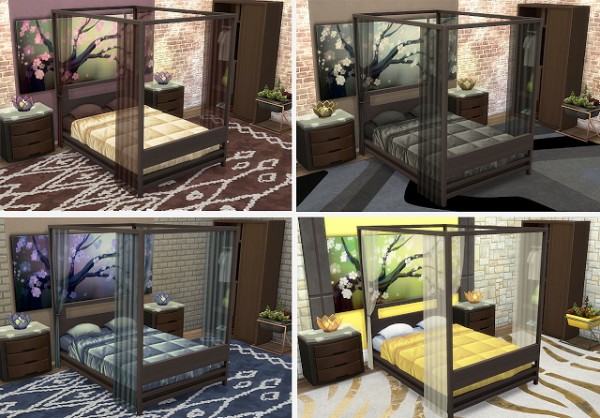 OleSims: Recoloured textures double bed